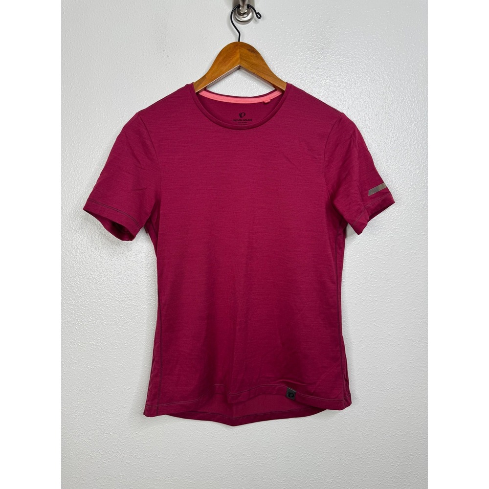 Pearl‎ Izumi Womens Merino Wool Blend Short Sleeve Cycling Running Shirt Berry S